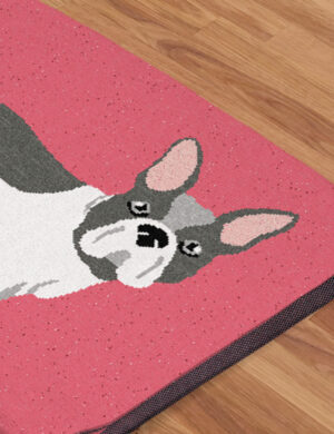 A DrakeKnit Knitted French Bulldog Blanket for Dogs