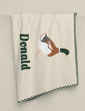 A DrakeKnit Duck Blanket